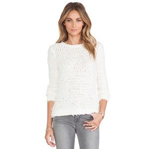 Free People September Song Ivory Pullover Sweater